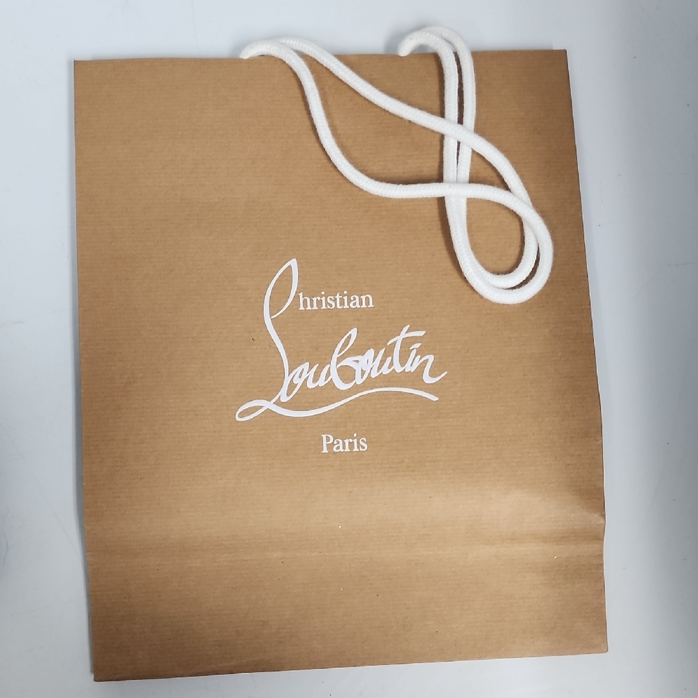 Christian Louboutin Tan Tote with White Handles